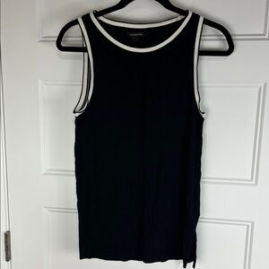 Banana Republic Sleeveless Rib-Trim Top